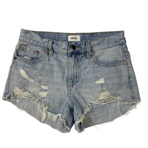 Pistola Women’s Gigi Cut Off Distressed Denim Shorts